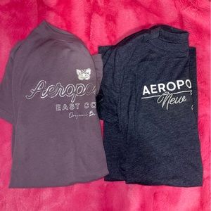 bundle purple and blue aeropostale shirts